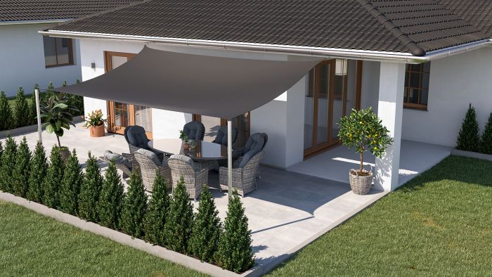 Toile d'ombrage rectangulaire - 3x5m