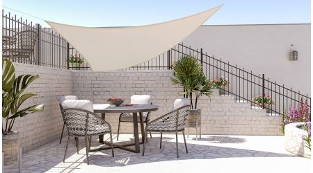 Toile d'ombrage triangulaire - 3m