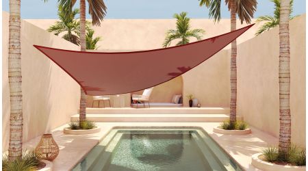 Toile d'ombrage triangulaire - 4,5m
