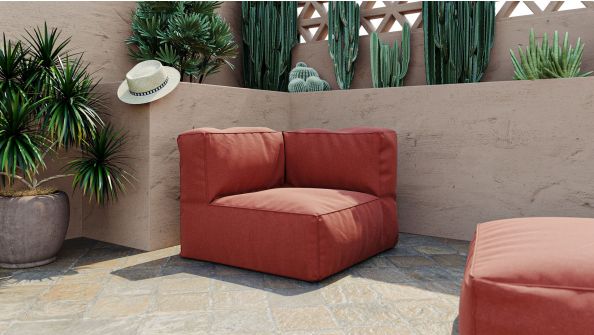 SAMBA - Fauteuil d'angle pour canapé modulable 