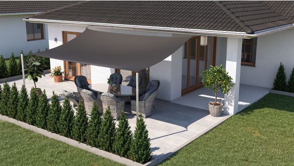 Toile d'ombrage rectangulaire - 3x5m