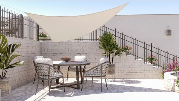 Toile d'ombrage triangulaire - 3m